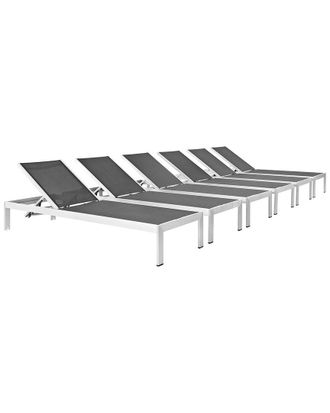 ModWay Shore Set Of 6 Outdoor Patio Chaise Loungers