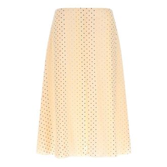 Valentino Garavani Rokken, Dames, Veelkleurig, S, Stelline Multicolor Sterrenprint Zijden Midirok