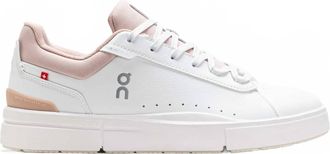 On Womens Roger Advantage Sneakers In White Rosehip