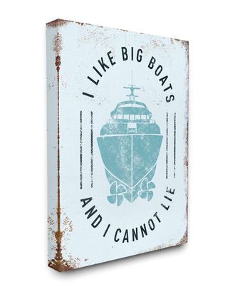 Stupell Industries I Like Big Boats Funny Ocean Beach By Jj Brando