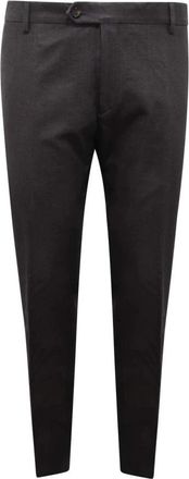 Tonello Gestructureerde wollen broek - Heren - Nette broeken - Grijs - 2XL - Wol - Broeken