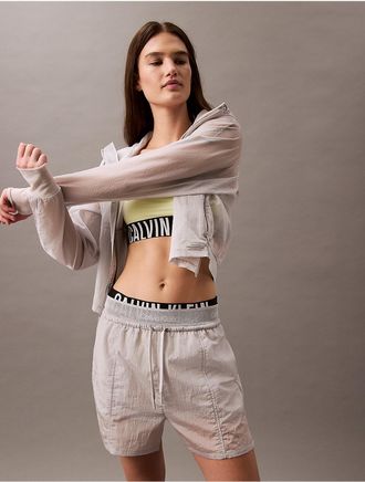 Calvin Klein Calvin Klein Womens Active Icon Mesh Short - Grey - XS