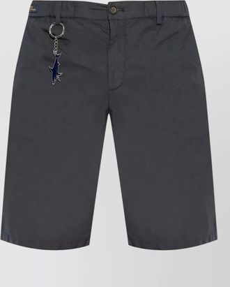 Paul & Shark bermuda shorts drawstring belt loops keychain