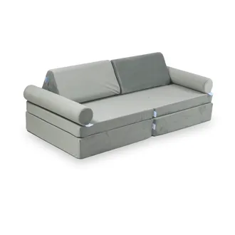 OEM Divano Mini Montessori Comfort In Velluto Grigio