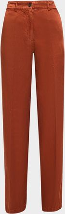 Dries Van Noten Paxy Wide-Leg Satin Pants