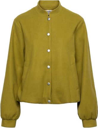 &Co Woman Carice Jacket - Dames - Jassen - Groen - Maat: M Wol