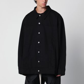 Rick Owens Giacca oversize nera in cotone