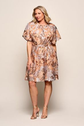 Mart Visser Fancay Print Tuniek Lichtblauw / Zand Maxi