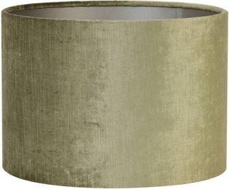 Light & Living Pantalla De L&aacute;mpara - Gemstone - Verde - Textil - Light&living