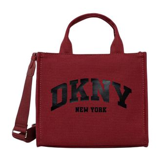 DKNY Hadlee Shopper - Dames - Handtassen - Rood - ONE Size - Leer - Tassen