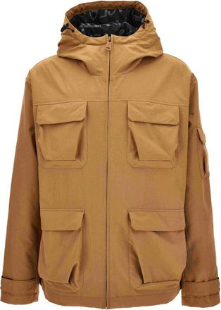 Versace Down Jacket - Heren - Winterjassen - Bruin - L - Leer - Jassen