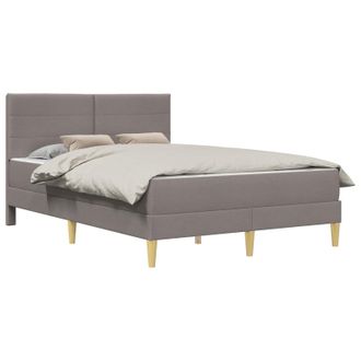 vidaXL Estructura De Cama Taup&eacute; 140 X 190 Cm Poli&eacute;ster Vidaxl