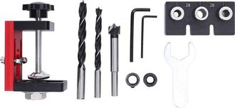 OEM Kit De Plantilla Para Agujeros De Bolsillo 3 En 1 De Aleaci&oacute;n De Aluminio, Gu&iacute;a Para Espigas De 8 Mm, 10 Mm Y 15 Mm, Perforadora De Agujeros Para Carp