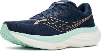 Saucony Ride 19 Womens Shoes Navy/Aqua : 10.5 B - Medium, Synthetic