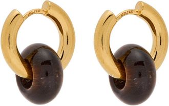 Anni Lu Anni LU Glazed Donut 18kt Gold-plated Hoops - One Size