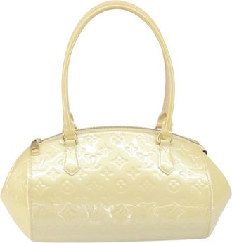 Louis Vuitton Sherwood Handbag Monogram Vernis Beige Patent_Leather Handbag (Pre-Owned)