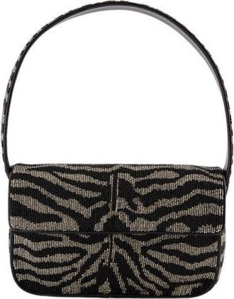 Staud Tommy Beaded Shoulder Bag - Synthetic Leather - Black