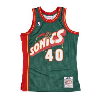 Mitchell & Ness Sportswear, male, Green, Size: S Seattle Supersonics Swingman Jersey Shawn Kemp