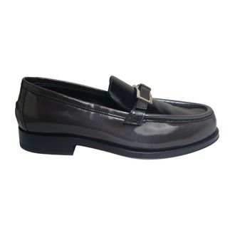 Sergio Rossi Schoenen, Dames, Grijs, 37 EU, Leer, Mocassin