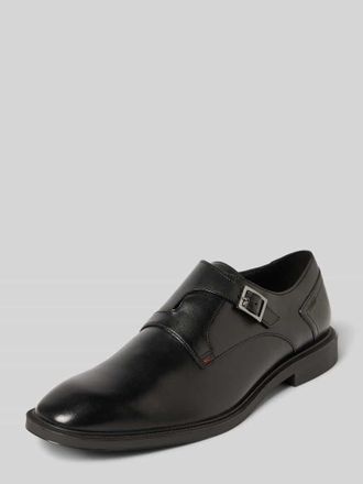 HUGO BOSS Monkstraps aus Leder mit Rollschlie&szlig;e Modell GRYFF in Black, Gr&ouml;&szlig;e 46