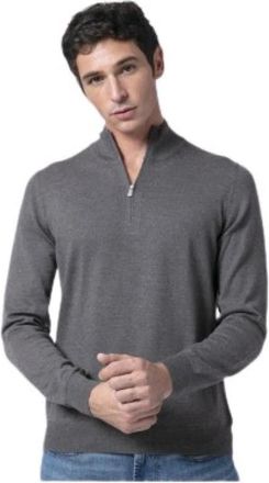 Gran Sasso Gebreide kleding - Heren - Coltruien - Grijs - M - Wol - Truien & Vesten