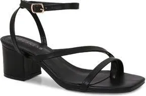 Berness Strappy Block Heel Sandal in Black at Nordstrom Rack, Size 8.5