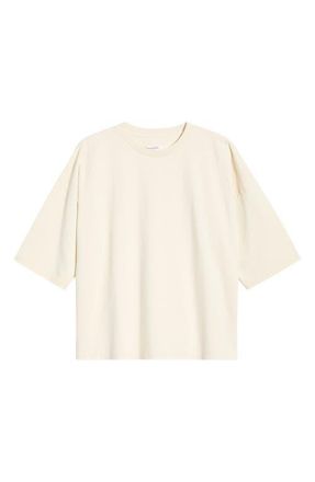 Imperfects Oversize Organic Cotton Night T-Shirt in Half & Half at Nordstrom, Size Xx-Large
