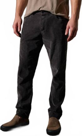 James Perse Mens 5 Pocket Corduroy Pant In Magma Pigment