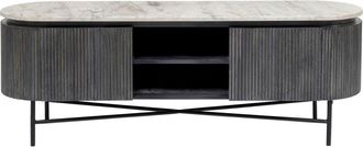 Kare Design C&oacute;moda baja madera y marmol 150x40cm