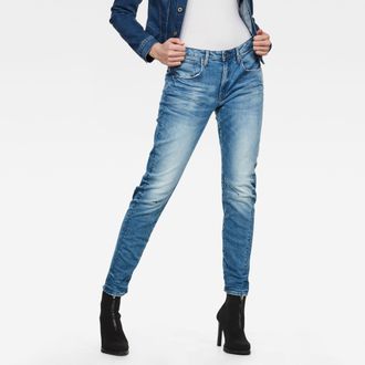G-Star Arc Low Boyfriend Jeans - Midden blauw - Dames