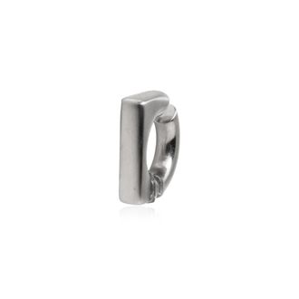 Rick Owens Messing Oor Cirkel - unisex - Oorbellen - Grijs - ONE Size - Accessoires