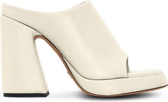 Proenza Schouler Forma 110mm platform sandals - women - Calf Leather/Lambskin/Lambskin - 41 - Neutrals