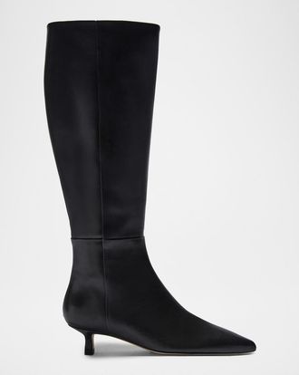 Aeyde Sabrina Leather Knee-High Boots