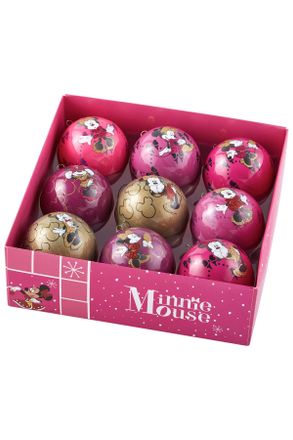 Disney Christbaumkugel-Set, Mehrfarbig, Kunststoff, 9-teilig, Dekoration, Weihnachtsdekoration, Christbaumschmuck, Christbaumkugeln