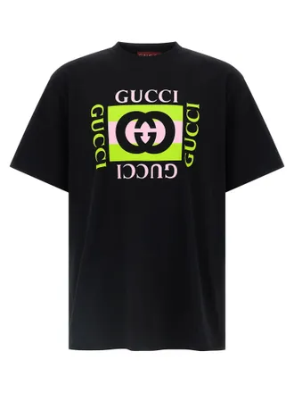Gucci Gucci Incrocio Gg Print T Shirt