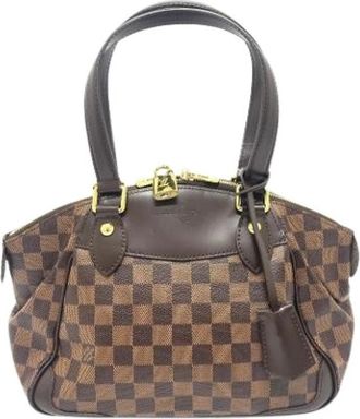 Louis Vuitton Pre-owned Vintage Damier Canvas Schoudertas - Dames - Vintage Handtas - Bruin - ONE Size - Vintage