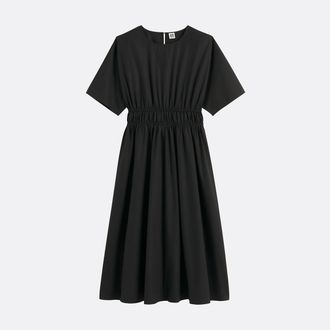 La Redoute Collections Lange wijde jurk met korte mouwen