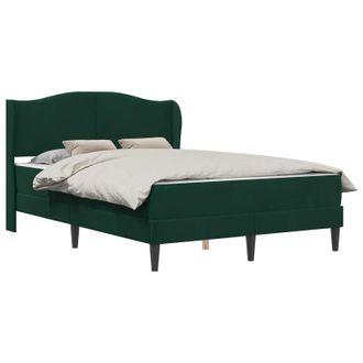 vidaXL Struttura Del Letto Verde Scuro 120 X 200 Cm Velluto Vidaxl