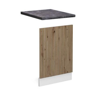 Vicco Pannello frontale R-Line, Rovere artigianale, 45 cm, pl Antracite