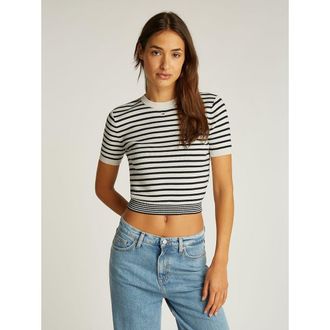 Tommy Jeans Gestreepte trui met ronde hals