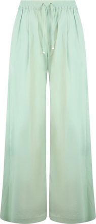 Herno Broek met verstelbare taille - Dames - Wijde Broeken - Groen - M - Broeken