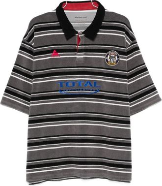 Martine Rose Striped Logo Polo Shirt