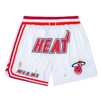 Mitchell & Ness x Just Don Miami Heat 1996-97 Logo Shorts White PFSW6977-MHEYYPPPWHOR