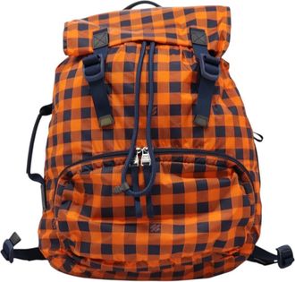 Louis Vuitton Aventure Backpack Damier Nylon Orange Nylon Backpack Bag (Pre-Owned)