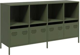 vidaXL Vidaxl - Sideboard Olive Green 135x39x73.5 cm Cold-rolled Steel