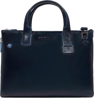 Piquadro Personalizable laptop bag with i Pad compartment- Rfid and shock absorbing protection - Heren - Laptoptassen - Blauw - ONE Size - Tassen