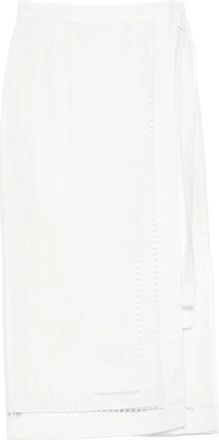 Tela Embroidered Midi Skirt