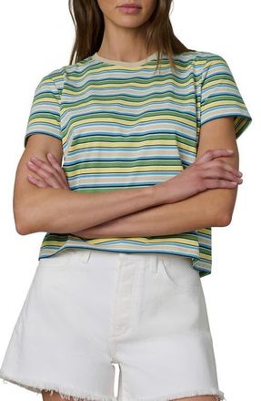 Joe's The Easy Stripe T-Shirt in Citrus Multi Strip at Nordstrom, Size X-Small