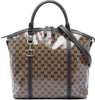 Gucci Pre-owned Gucci Large GG Crystal Charm Dome Satchel Ladies CQLL44OYB3D0S8DQ
