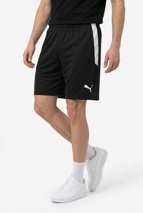 Puma Trainingsshorts PUMA TEAMLIGA SHORTS, Damen, Gr. XXL, N-Gr, schwarz-weiss (puma schwarz, puma wei&szlig;), Interlock, Obermaterial: 100% Polyester, unifarbe